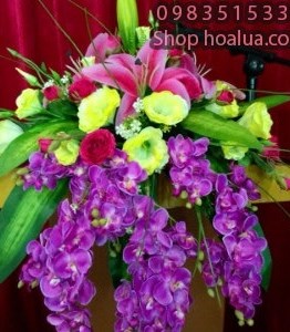 Hoa bục phát biểu
